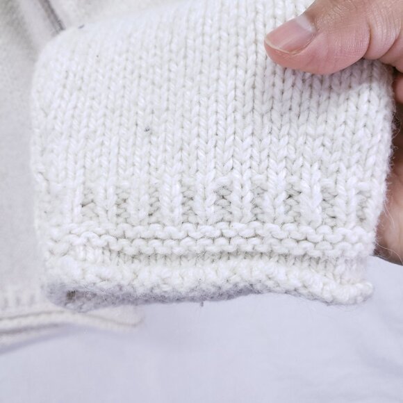 Madewell Cream Fair Isle Keaton Crew New Pullover Cozy Knit Sweater Size M - Picture 11 of 14